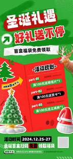 圣诞促销海报