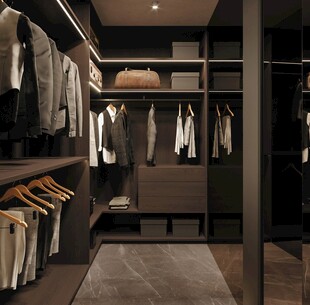 衣帽间卧室柜子新中式简约效果图