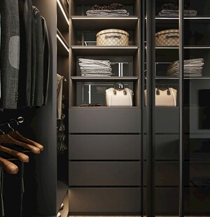 衣帽间卧室柜子新中式简约效果图