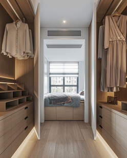 衣帽间卧室柜子新中式简约效果图