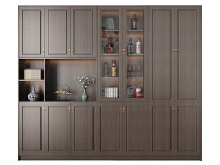 酒柜厨房餐边柜展示柜开放格家装