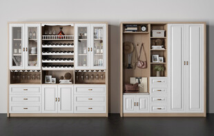 酒柜厨房餐边柜展示柜开放格家装