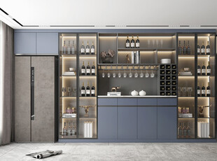 酒柜厨房餐边柜展示柜开放格家装