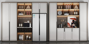 酒柜厨房餐边柜展示柜开放格家装