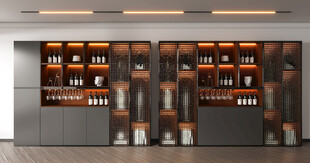 酒柜厨房餐边柜展示柜开放格家装