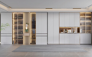 酒柜厨房餐边柜展示柜开放格家装