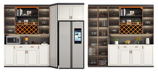 酒柜厨房餐边柜展示柜开放格家装