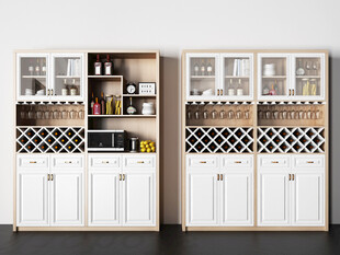 酒柜厨房餐边柜展示柜开放格家装