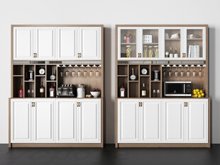 酒柜厨房餐边柜展示柜开放格家装