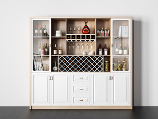 酒柜厨房餐边柜展示柜开放格家装