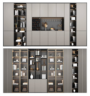 酒柜厨房餐边柜展示柜开放格家装