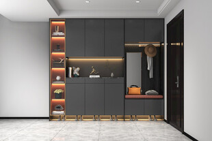 入户大门鞋柜衣柜家玄关装修定制