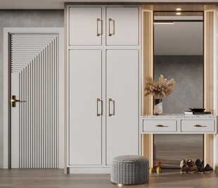 入户大门鞋柜衣柜家玄关装修定制