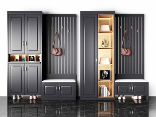 入户大门鞋柜衣柜家玄关装修定制
