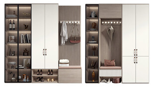 入户大门鞋柜衣柜家玄关装修定制