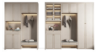 入户大门鞋柜衣柜家玄关装修定制