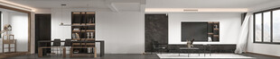 电视机满墙柜客厅装饰现代简约风