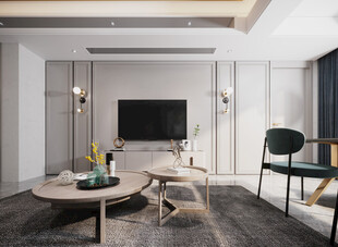 电视机满墙柜客厅装饰现代简约风