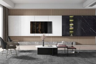 电视机满墙柜客厅装饰现代简约风