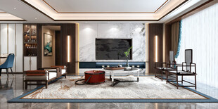 电视机满墙柜客厅装饰现代简约风