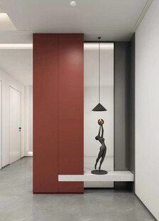 鞋柜玄关入户大门高级感全屋定制