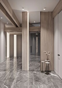 鞋柜玄关入户大门高级感全屋定制