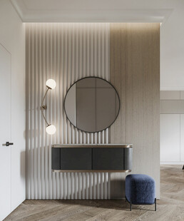 鞋柜玄关入户大门高级感全屋定制