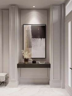 鞋柜玄关入户大门高级感全屋定制