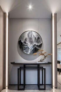 鞋柜玄关入户大门高级感全屋定制