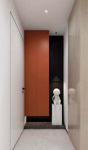 鞋柜玄关入户大门高级感全屋定制