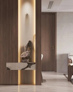 鞋柜玄关入户大门高级感全屋定制