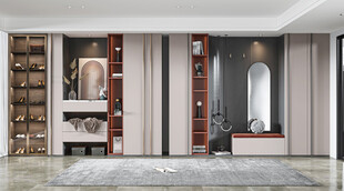 鞋柜玄关入户大门全屋定制家装饰