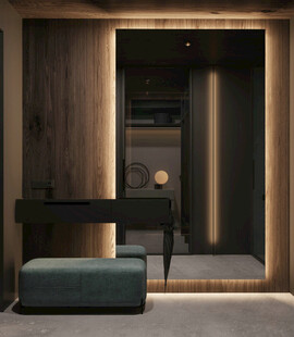 鞋柜玄关入户大门高级感全屋定制