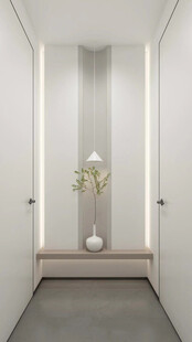 鞋柜玄关入户大门高级感全屋定制