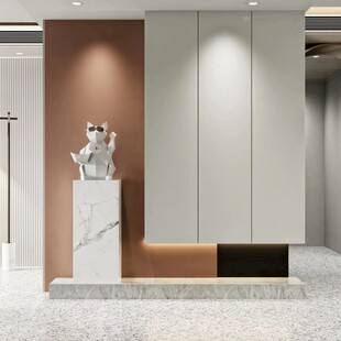 鞋柜玄关入户大门高级感全屋定制