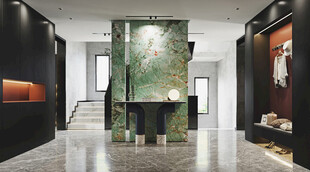 鞋柜玄关入户大门高级感全屋定制