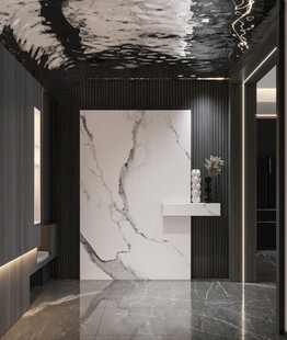 鞋柜玄关入户大门高级感全屋定制