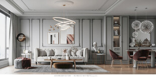 客厅美式简约风格大豪宅装修饰品