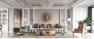 客厅美式简约风格大豪宅装修饰品