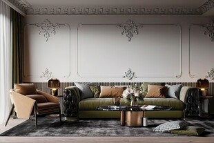 客厅美式简约风格大豪宅装修饰品