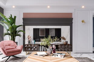 客厅美式简约风格大豪宅装修饰品