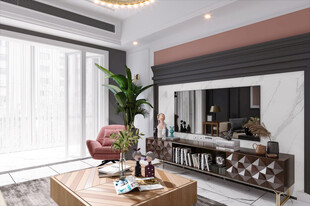 客厅美式简约风格大豪宅装修饰品