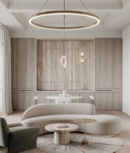 现代简约高级感新中式复古风客厅