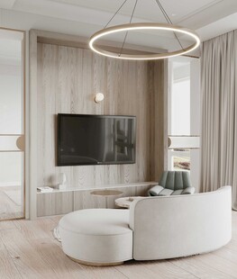 现代简约高级感新中式复古风客厅