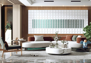 现代简约高级感新中式复古风客厅
