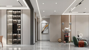 现代简约高级感新中式复古风客厅