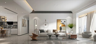 现代简约高级感新中式复古风客厅