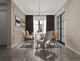 现代简约高级感新中式复古风客厅