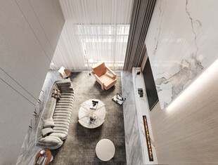 现代简约高级感新中式复古风客厅