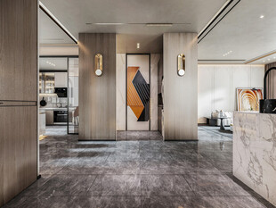 现代简约高级感新中式复古风客厅